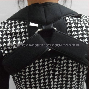 Kangquan Kulcscsont fixáló öv és háti testtartás korrektor, állítható válltámogatás, nemszövött anyag