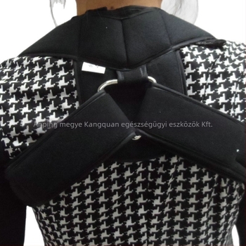 Kangquan Kulcscsont fixáló öv és háti testtartás korrektor, állítható válltámogatás, nemszövött anyag