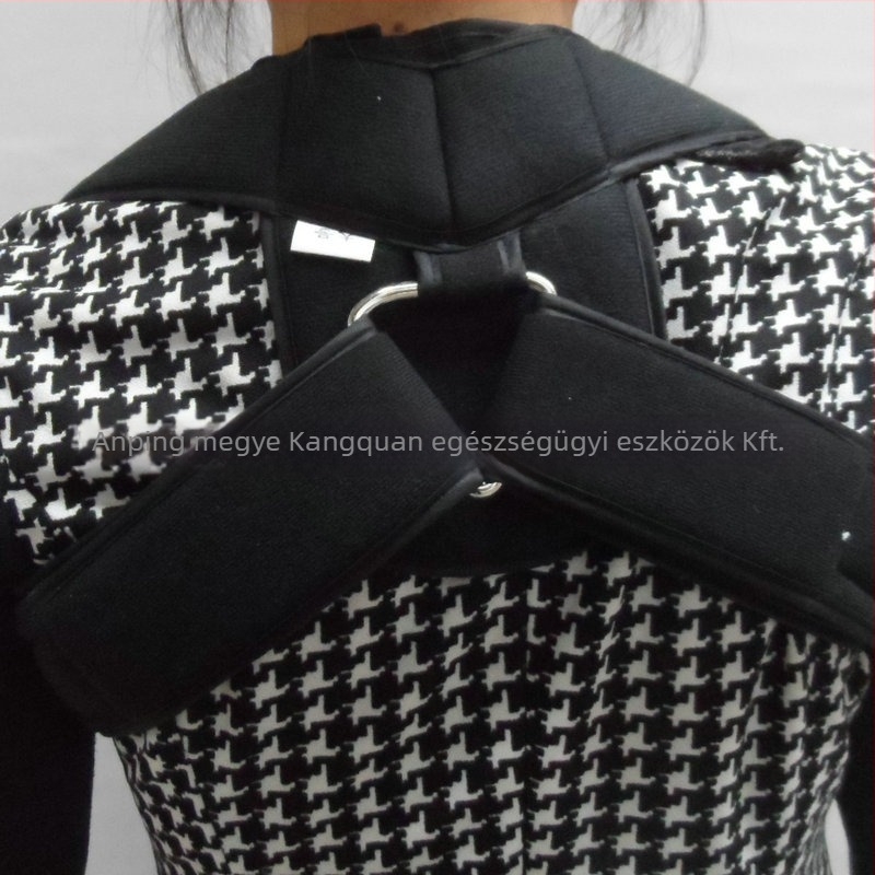 Kangquan Kulcscsont fixáló öv és háti testtartás korrektor, állítható válltámogatás, nemszövött anyag