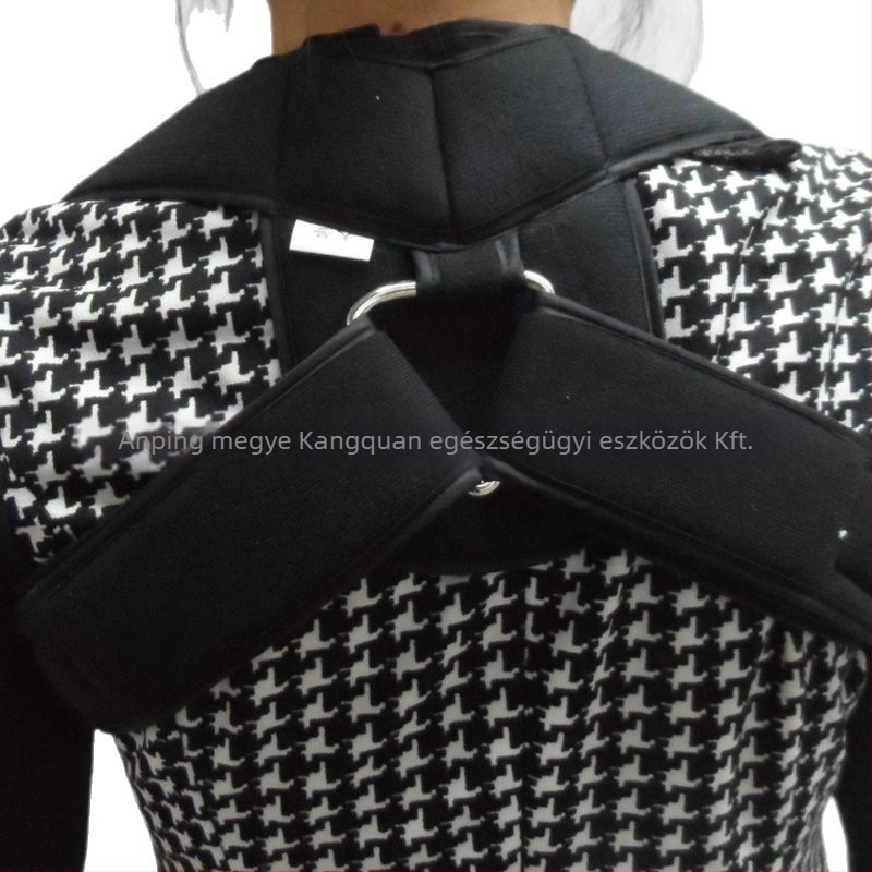 Kangquan Kulcscsont fixáló öv és háti testtartás korrektor, állítható válltámogatás, nemszövött anyag