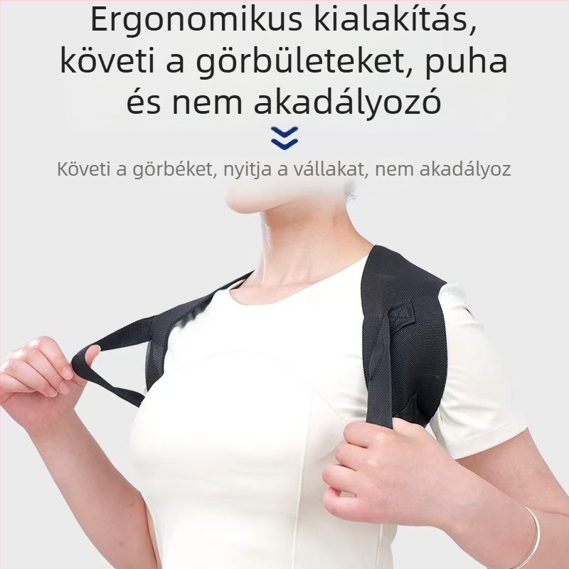 Testtartás-korrekciós öv vállnyitó dizájnnal a háti tartás javítására, diszkrét testtartás-támogatás — Yuren márka, Posture Corrector modell, ma megjelent