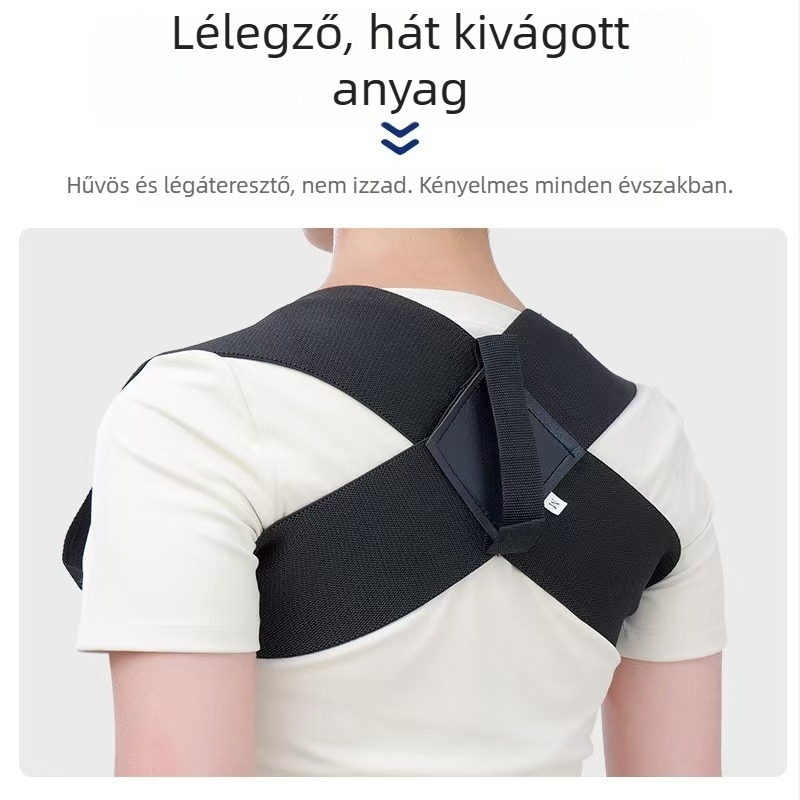 Testtartás-korrekciós öv vállnyitó dizájnnal a háti tartás javítására, diszkrét testtartás-támogatás — Yuren márka, Posture Corrector modell, ma megjelent