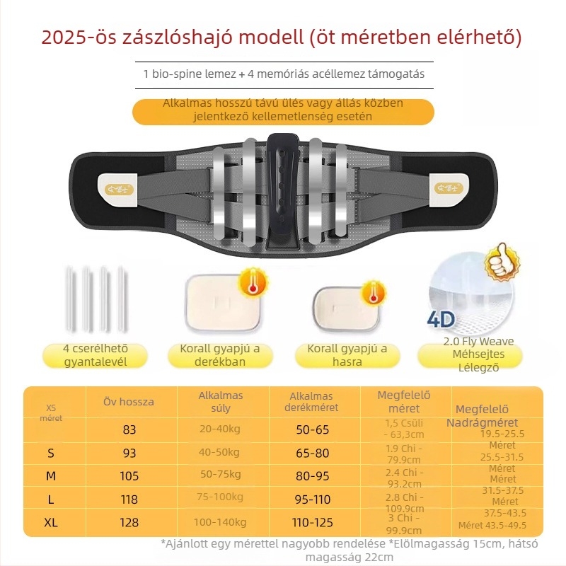 Dr. Song Latex derékprotektor — univerzális méret, jóga és futás