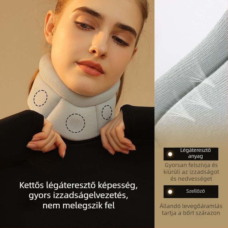 Pamut anyagú nyakvédő készülék, logó nyomtatás, testreszabás elérhető, egészségügyi és masszázs célokra megfelelő