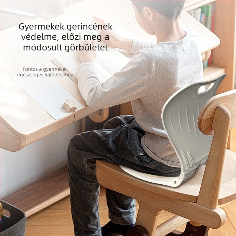 Deréktámaszos összecsukható irodai szék – ergonómikus párnázattal hosszú üléshez, kifózis elleni védelem, Jingmeifu P23, 2024-10