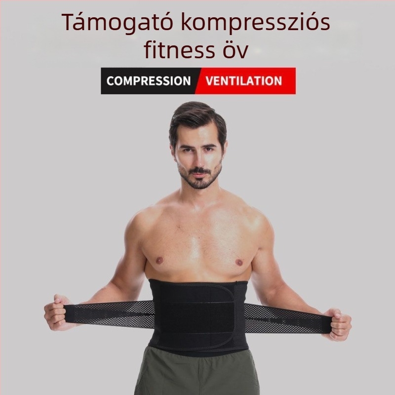 Unisex sport deréköv formázáshoz és korrigáláshoz – légáteresztő, nyomásos lumbális támogatás hátfájásra
