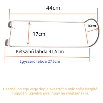 Labdaállvány egyszemélyes bemutatóval és dupla horog kiegészítőkkel sportfelszerelésekhez