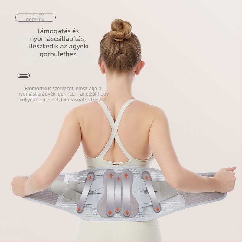 Légáteresztő deréktámasz öv – lumbális védelem, R13 Thick Mesh, poliészter, univerzális használat edzéshez, futáshoz és kerékpározáshoz