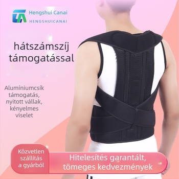 Hátsó immobilizátor, testtartás-korrigáló öv, lélegző poliészter, állítható, egész évben használható
