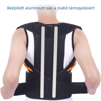 Hátsó immobilizátor, testtartás-korrigáló öv, lélegző poliészter, állítható, egész évben használható