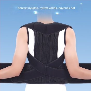 Hátsó immobilizátor, testtartás-korrigáló öv, lélegző poliészter, állítható, egész évben használható