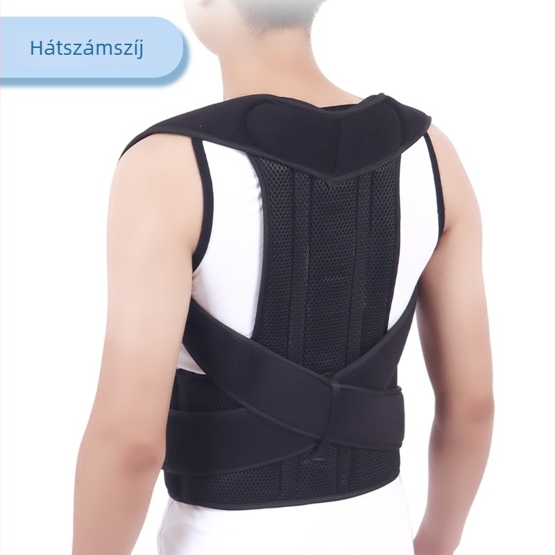 Hátsó immobilizátor, testtartás-korrigáló öv, lélegző poliészter, állítható, egész évben használható