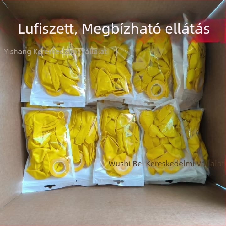 Latex dekoratív kerek lufik készlet – logó nélkül; alkalmas karácsonyra, Valentin-napra és kínai Valentin-napra