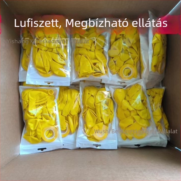 Latex dekoratív kerek lufik készlet – logó nélkül; alkalmas karácsonyra, Valentin-napra és kínai Valentin-napra