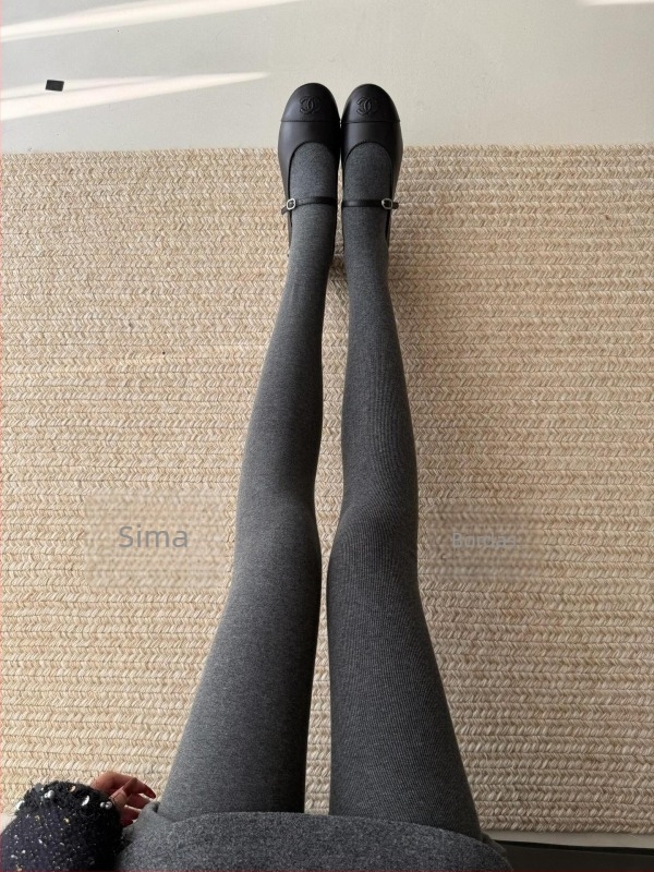 200 g babafleece szürke egyszínű, magas derekú, vastag leggings a formázáshoz és a meleghez