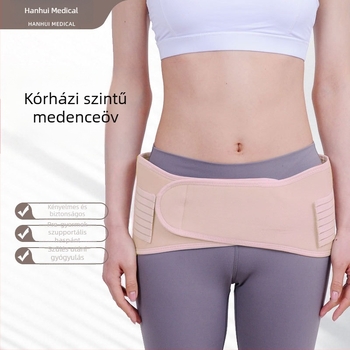 Szülés utáni hasöv; lélegző kompressziós öv a has és a medence támogatására (Modell: E401-1; Anyag: kompozit szövet; Alkalmazható részek: has; Garancia: 1 év)