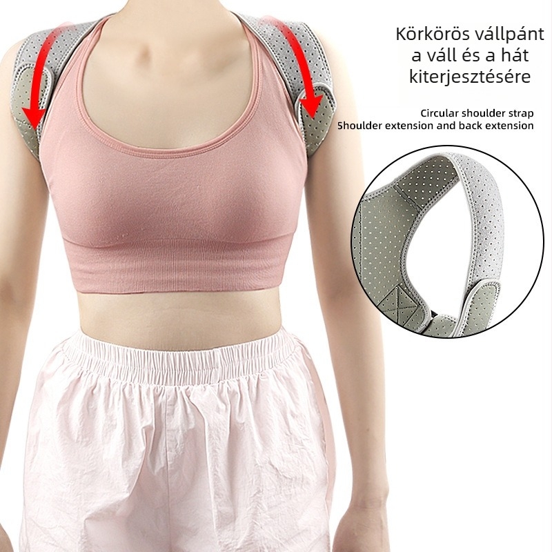 Tartásjavító öv – univerzális ülő testtartás, háti ortézis, lélegző, funkcionális támogatás, modell 009