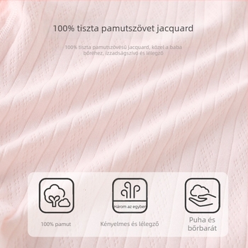 Újszülött pamut hosszú ujjú ruhaszett, 100% pamut, gallér nélkül, tavasz 2024 kiadás