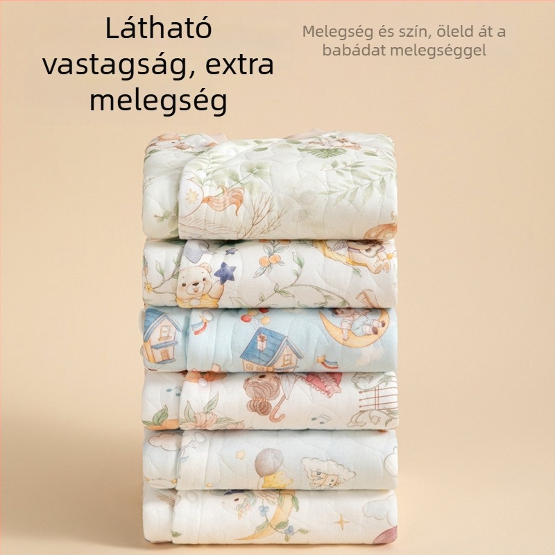 Csecsemő pamut kardigán tavasz–ősz, uniszex, 100% pamut, kapucni nélküli, könnyű