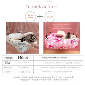 Hamster füves fészek, kerek alak, karikatúra stílus, vízálló, beltéri használatra