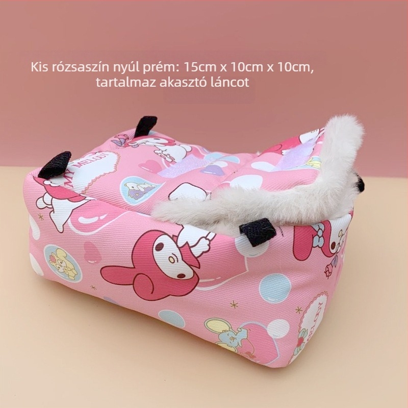 Hamster füves fészek, kerek alak, karikatúra stílus, vízálló, beltéri használatra