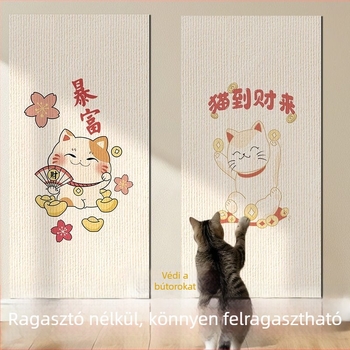 Macska vakaró falpanel megerősített kopásálló felülettel, nyomtatott függőleges falikép a bútorok védelmére. Márka: Other; Anyag: Other; Stílus: Egyszerű; Import: Nem