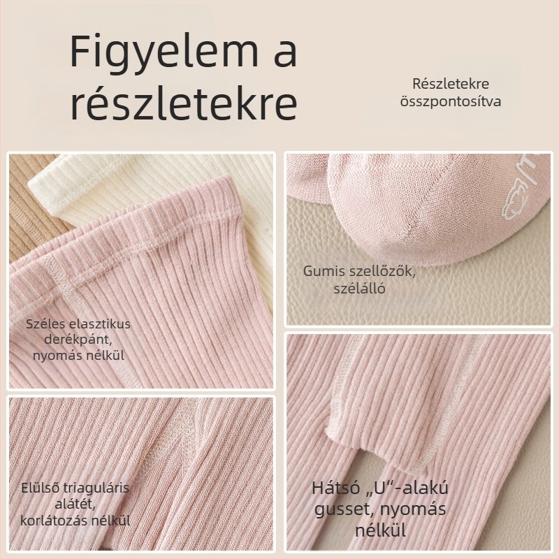 Lányok számára vékony pamut leggings tavasz–ősz, lélegző, 95% pamut, teljes hosszúságú, Osztály A