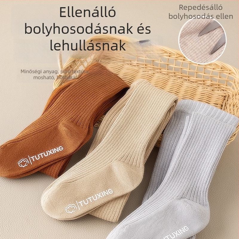 Lányok számára vékony pamut leggings tavasz–ősz, lélegző, 95% pamut, teljes hosszúságú, Osztály A