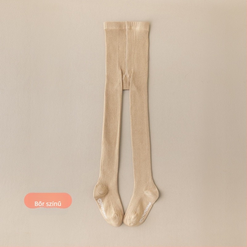 Lányok számára vékony pamut leggings tavasz–ősz, lélegző, 95% pamut, teljes hosszúságú, Osztály A