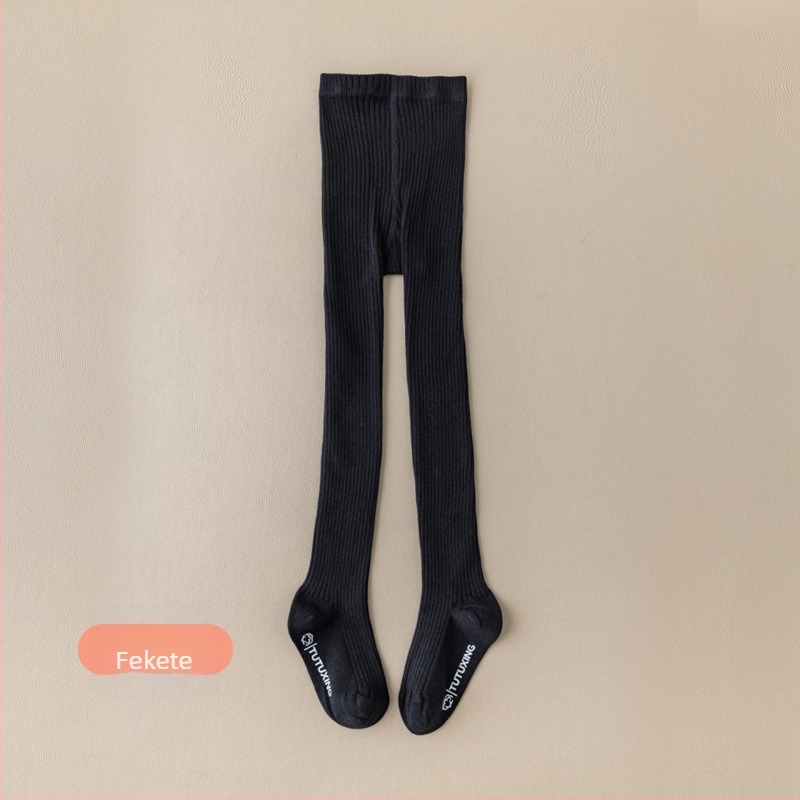 Lányok számára vékony pamut leggings tavasz–ősz, lélegző, 95% pamut, teljes hosszúságú, Osztály A