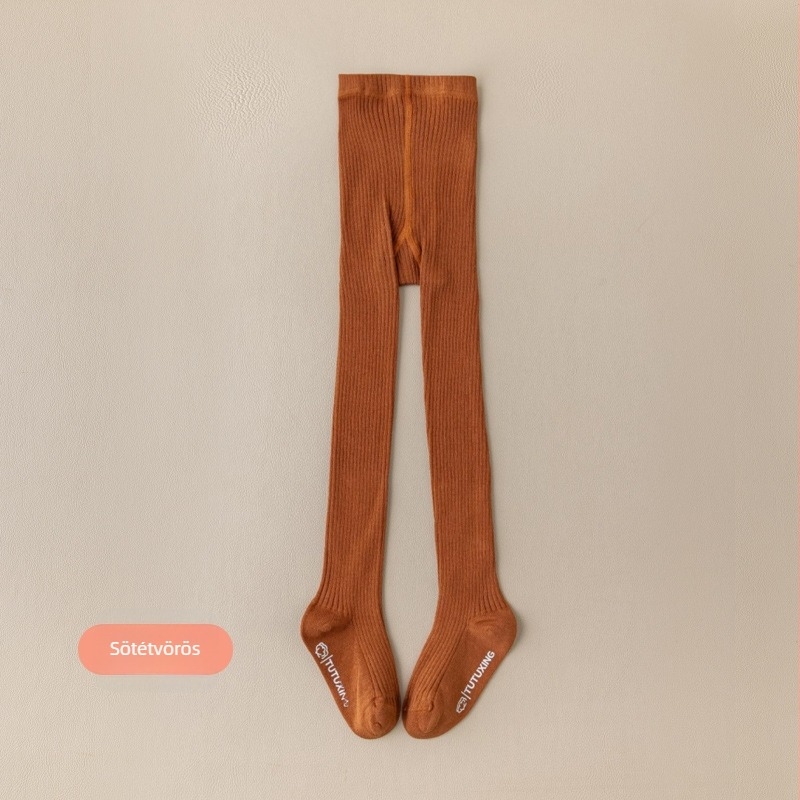 Lányok számára vékony pamut leggings tavasz–ősz, lélegző, 95% pamut, teljes hosszúságú, Osztály A