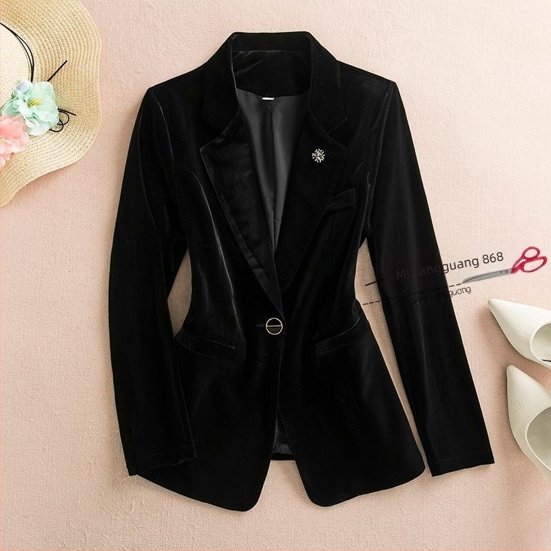 Női kosztüm kabát polo gallérral, chenille anyag elasztánnal, egyrészes záródás, hercegnő ujjak, tavasz 2025