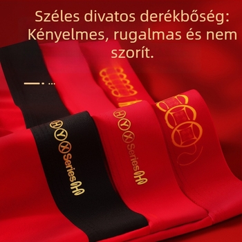 Férfi középmagas derekú, légáteresztő pamut alsónemű törött virág mintával