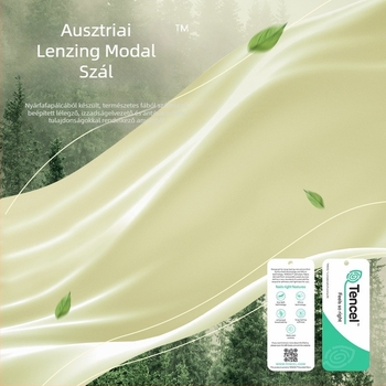 Uniszex Modal termikus alsó- és felső készlet, felső hosszú ujjú és nadrág, 30–50% modal, közepes tömegű 141–160 g/m2