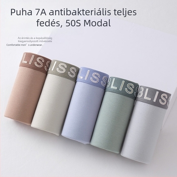 Nyári modal férfi alsónemű, varrás nélküli, plusz méret, középmagas derekú, vékony anyag, lélegző