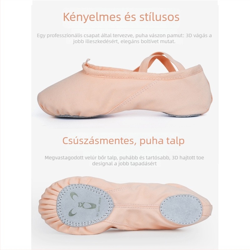Yi Meihan férfi tánccipő, puha velúr talppal