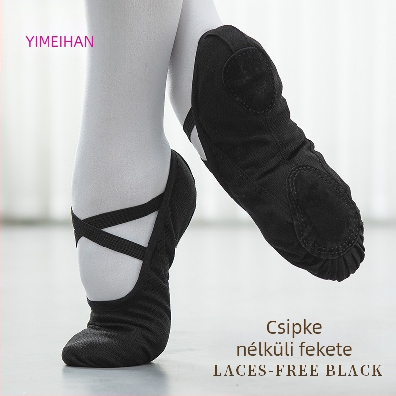 Yi Meihan férfi tánccipő, puha velúr talppal