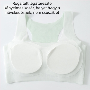 Lányoknak készült varrás nélküli, lélegző sporttop ice silk anyagból