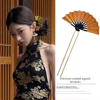 Metal hajdísz, ősi stílusú hajtű, U-formájú geometriával, olajozott felület, nőknek