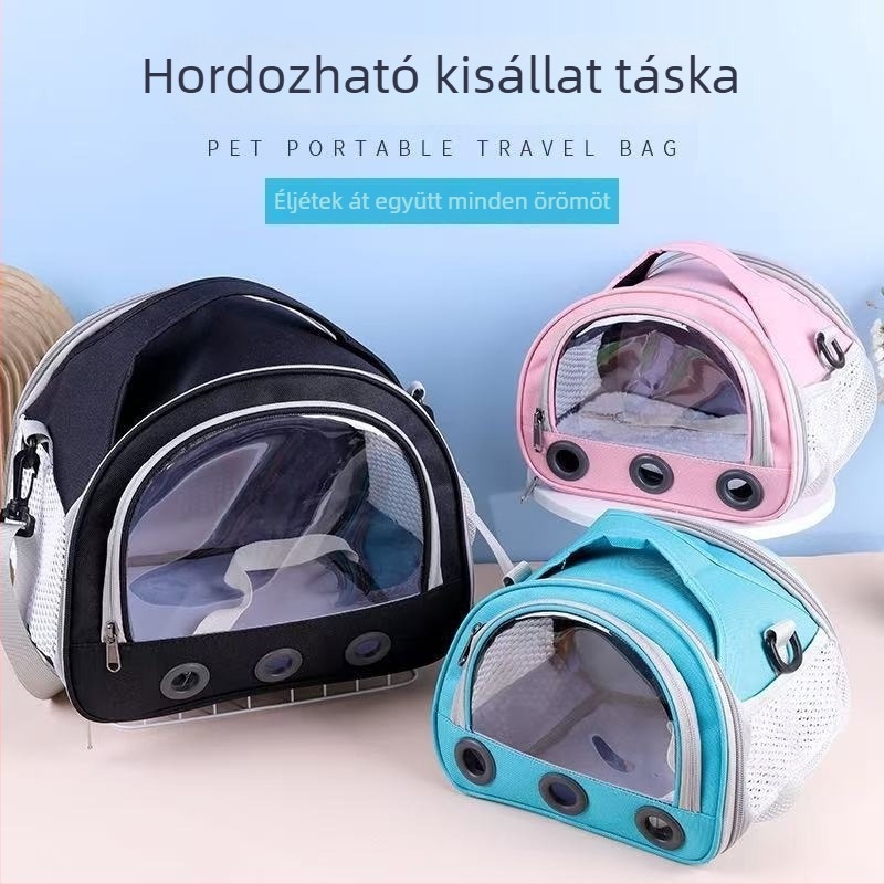 Új stílusú összecsukható kisállat táska hörcsögök és apró kedvencek számára, légáteresztő, hordozható váll- vagy keresztpántos kivitel