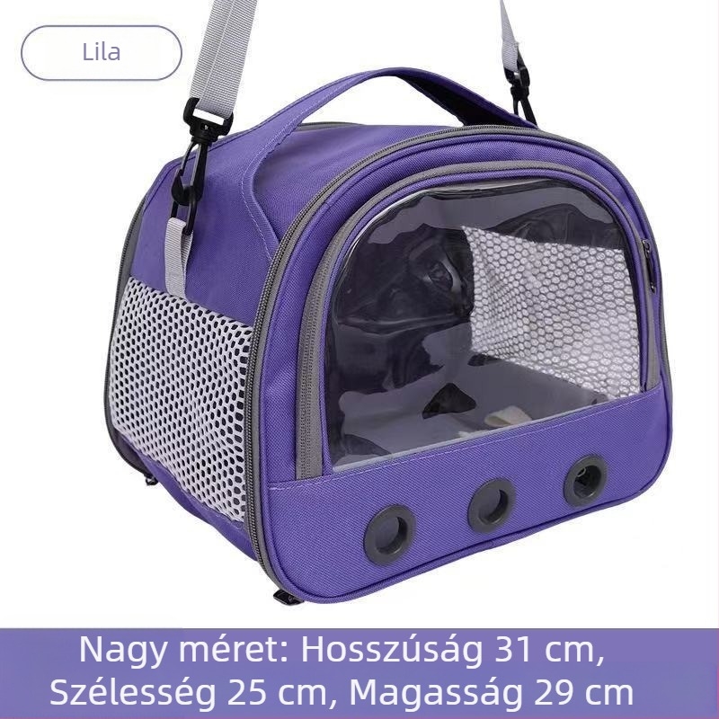 Új stílusú összecsukható kisállat táska hörcsögök és apró kedvencek számára, légáteresztő, hordozható váll- vagy keresztpántos kivitel