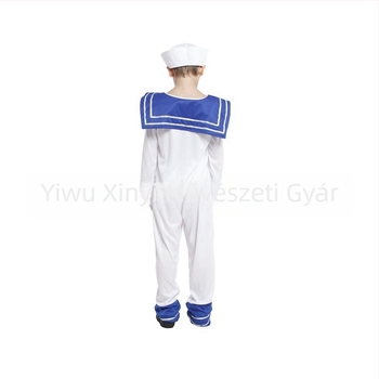 Ben Cha Gyerekeknek szóló tengeri matróz jelmez, poliészter, nyár 2024, 17 év alattiaknak, alkalmas játékokra/anime/szerepjátékokhoz