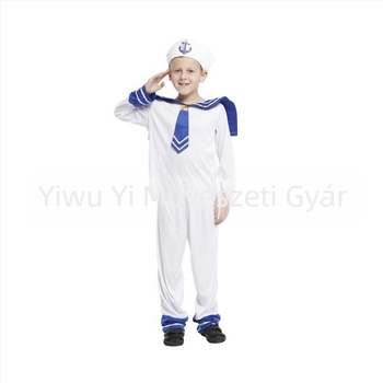 Ben Cha Gyerekeknek szóló tengeri matróz jelmez, poliészter, nyár 2024, 17 év alattiaknak, alkalmas játékokra/anime/szerepjátékokhoz