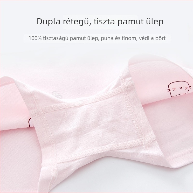 Lányoknak szánt pamut boxer rövidnadrág, 95% pamut + 5% elasztán