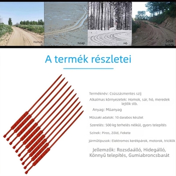 Egyetemes hólánc gumikhoz kétkerekű elektromos járművekhez, gumit kímélő hevederrel — Márka Uran; Anyag: Other