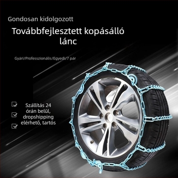 Acél hóláncok gumihoz — masszív, csúszásmentes láncok pickup, SUV, kisbusz, személyautó és terepjáró számára (gumiméret 145-275)