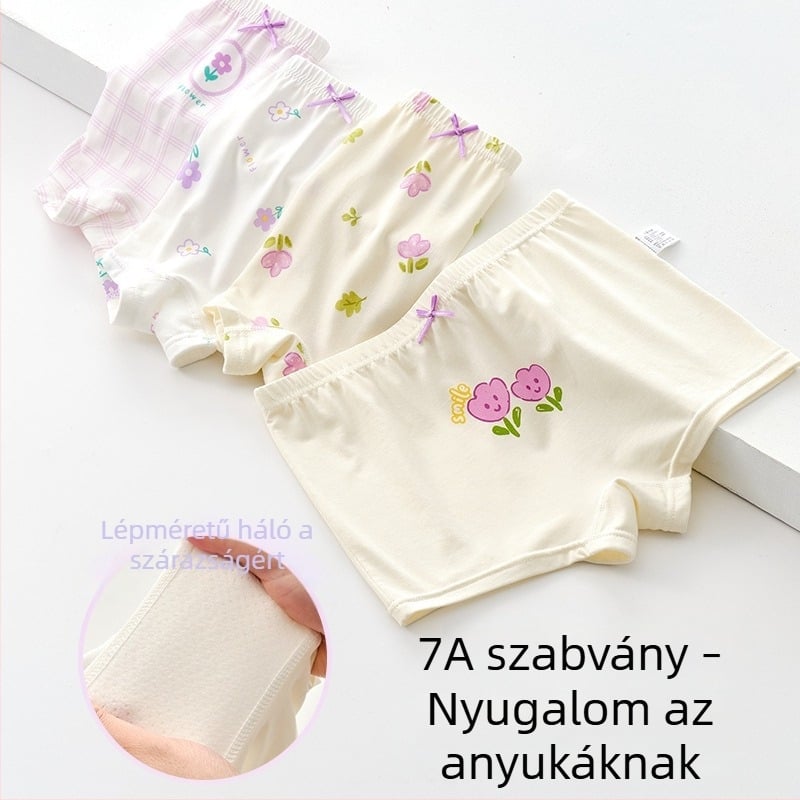 Plusz méretű lányoknak Modal Ice Silk alsónemű, középmagas derék, könnyű nyári rövidnadrág
