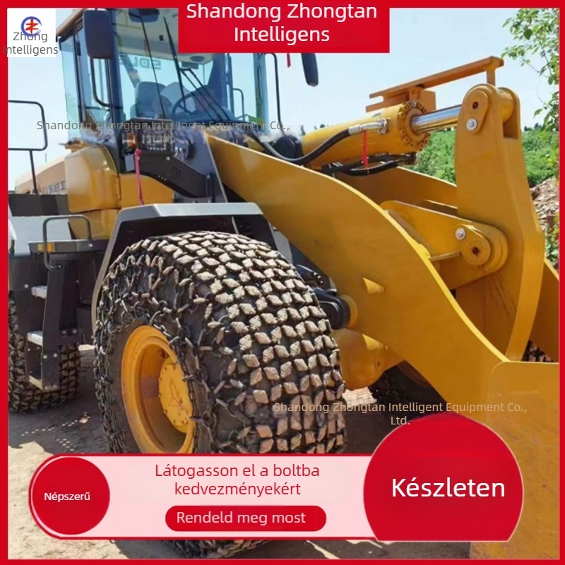 Villás targoncához csúszásmentes lánc, gumi védelem, egyszerű szétszedés és összeszerelés, márka Shandong Zhongtan Intelligent Equipment Co., Ltd