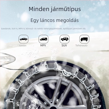 Universális hóláncok furgonok és pickupok számára, kompatibilis a Wuling Glory, Hongguang, Rongguang és Journey modellekkel