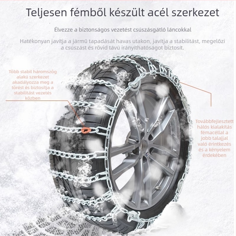 Universális hóláncok furgonok és pickupok számára, kompatibilis a Wuling Glory, Hongguang, Rongguang és Journey modellekkel